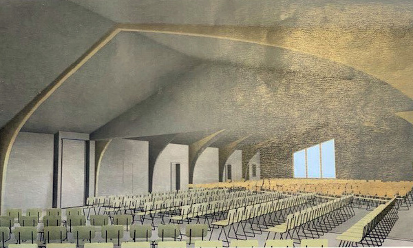 Cedar Lakes Interior Assembly Hall Drawing