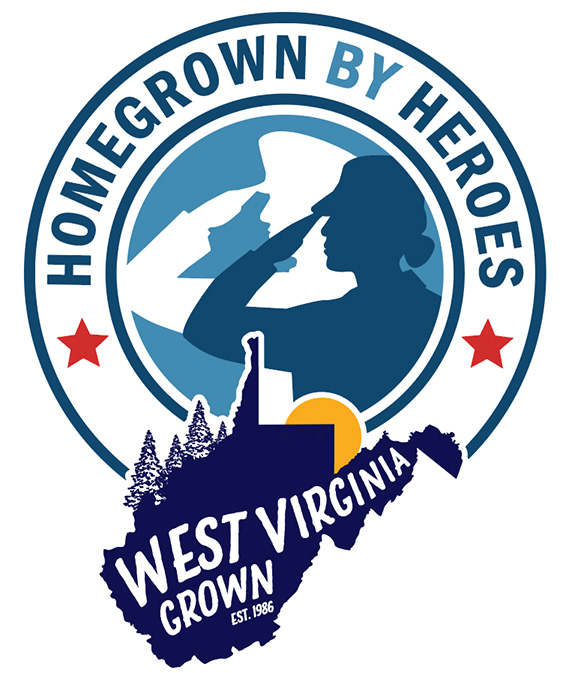 Homegrown By Heroes WV Grown Logo